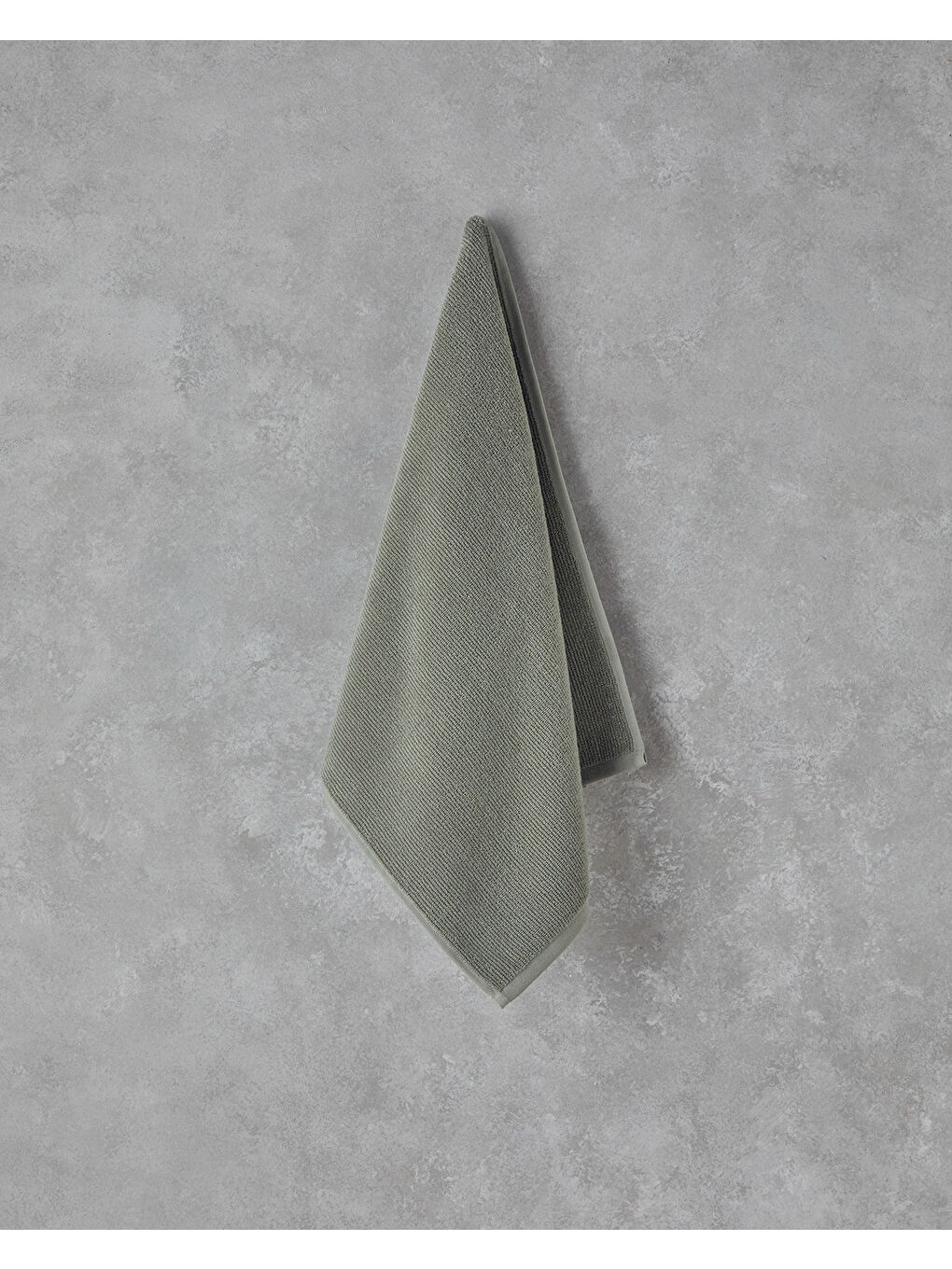 Yeşil Fluffy Pamuk Plus Pamuklu Yüz Havlusu 50x80 cm Sage