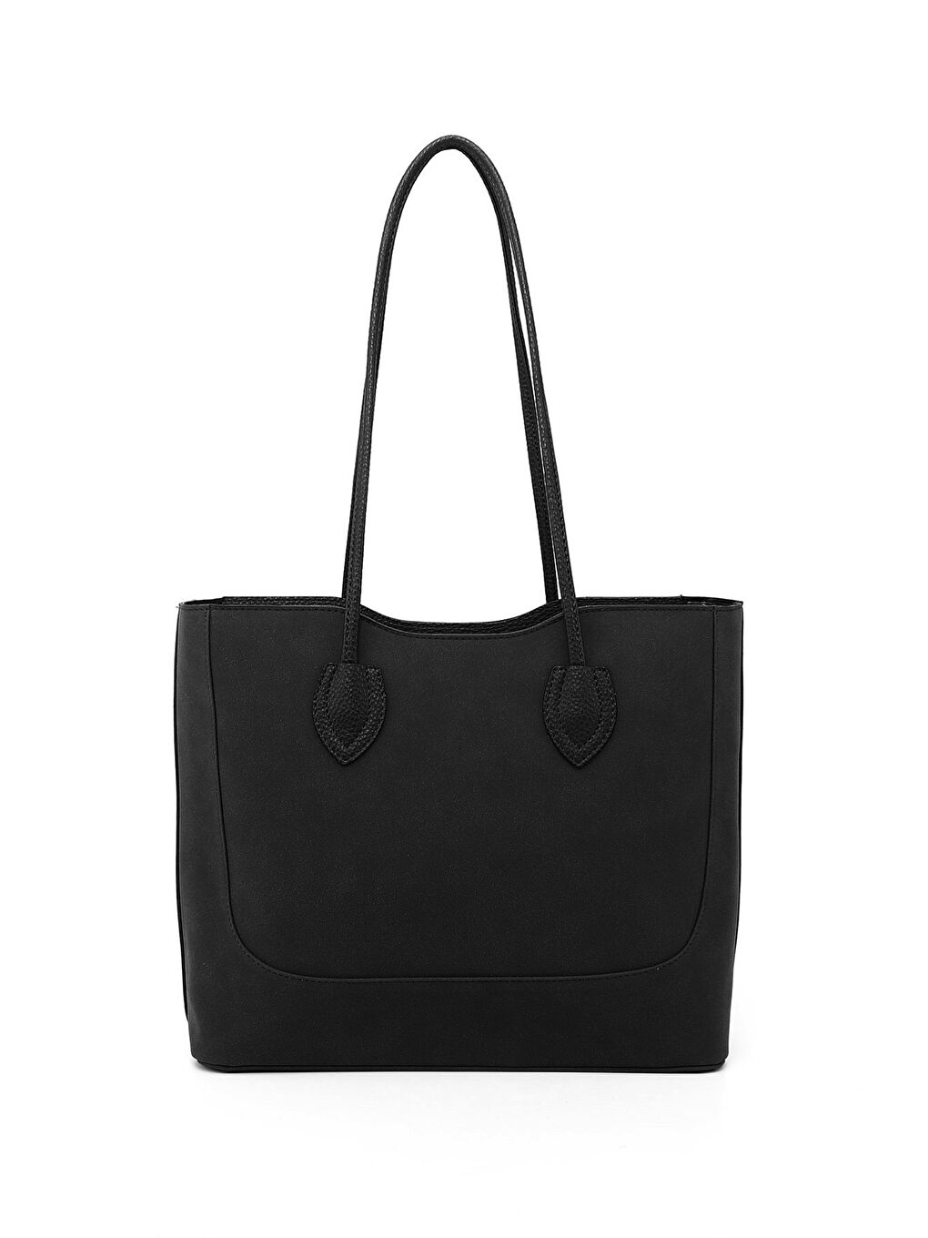 Siyah Kadın KOYU SİYAH Yavrulu Omuz Çantası-3