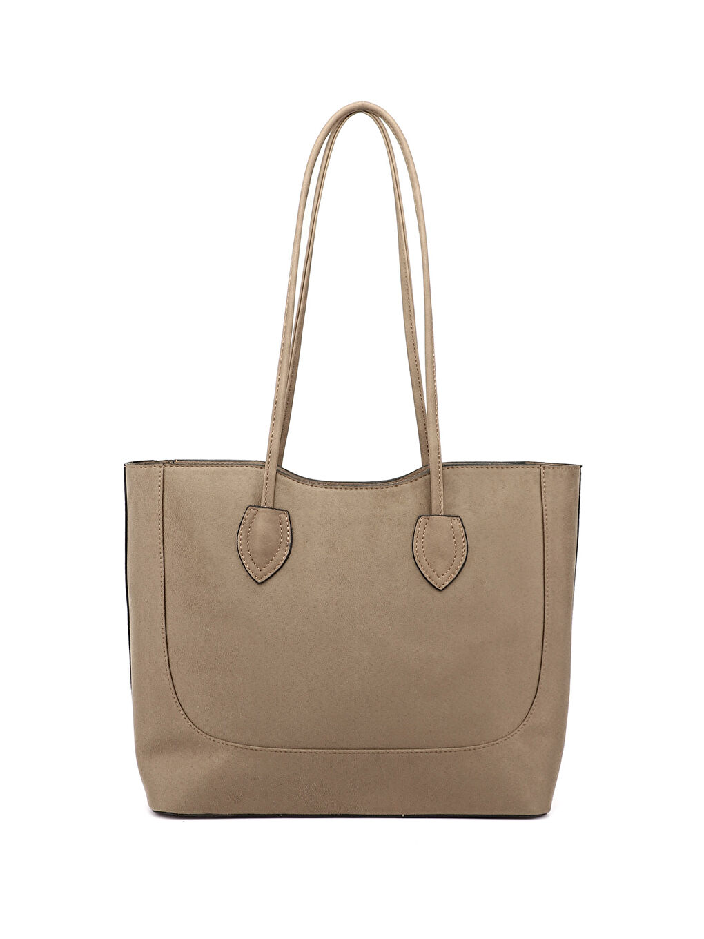 Kahverengi Kadın AÇIK VİZON Yavrulu Omuz Çantası-3