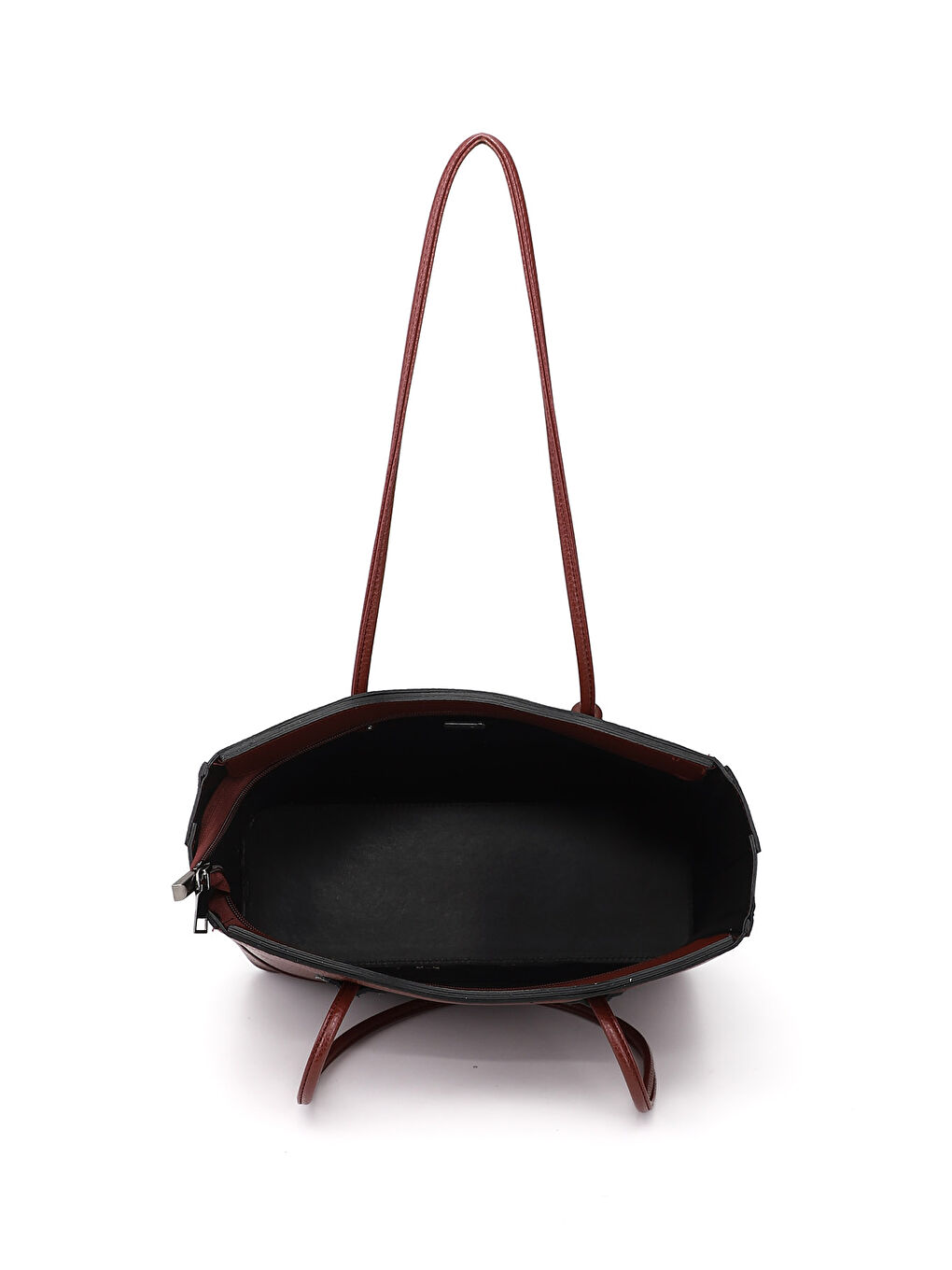 Bordo Kadın AÇIK BORDO Yavrulu Omuz Çantası-4