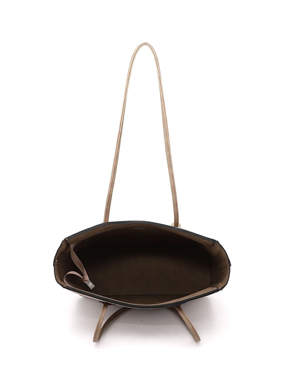 Kahverengi Kadın AÇIK VİZON Yavrulu Omuz Çantası-4