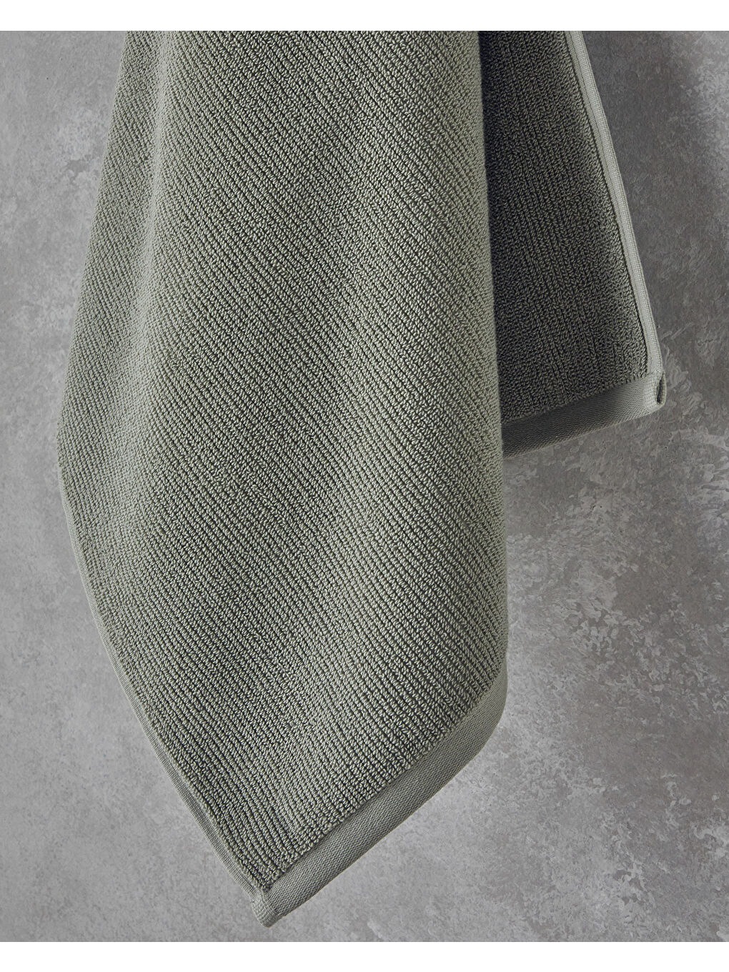 Yeşil Fluffy Pamuk Plus Pamuklu Yüz Havlusu 50x80 cm Sage-1