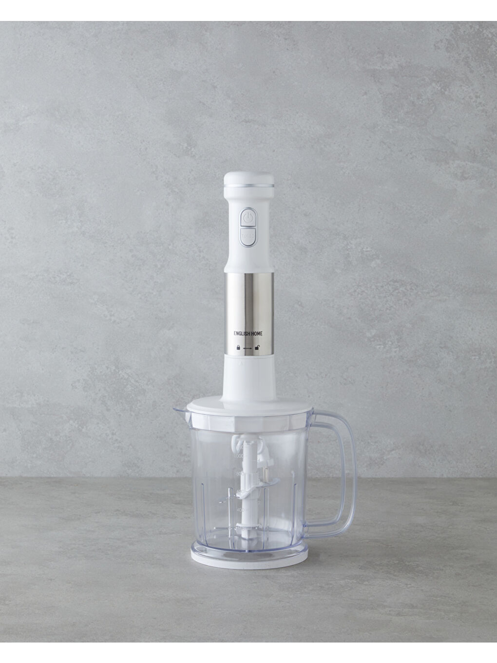 MBS 3010 4 Bıçaklı Mini Blender Seti 1500W Beyaz-Krom-1