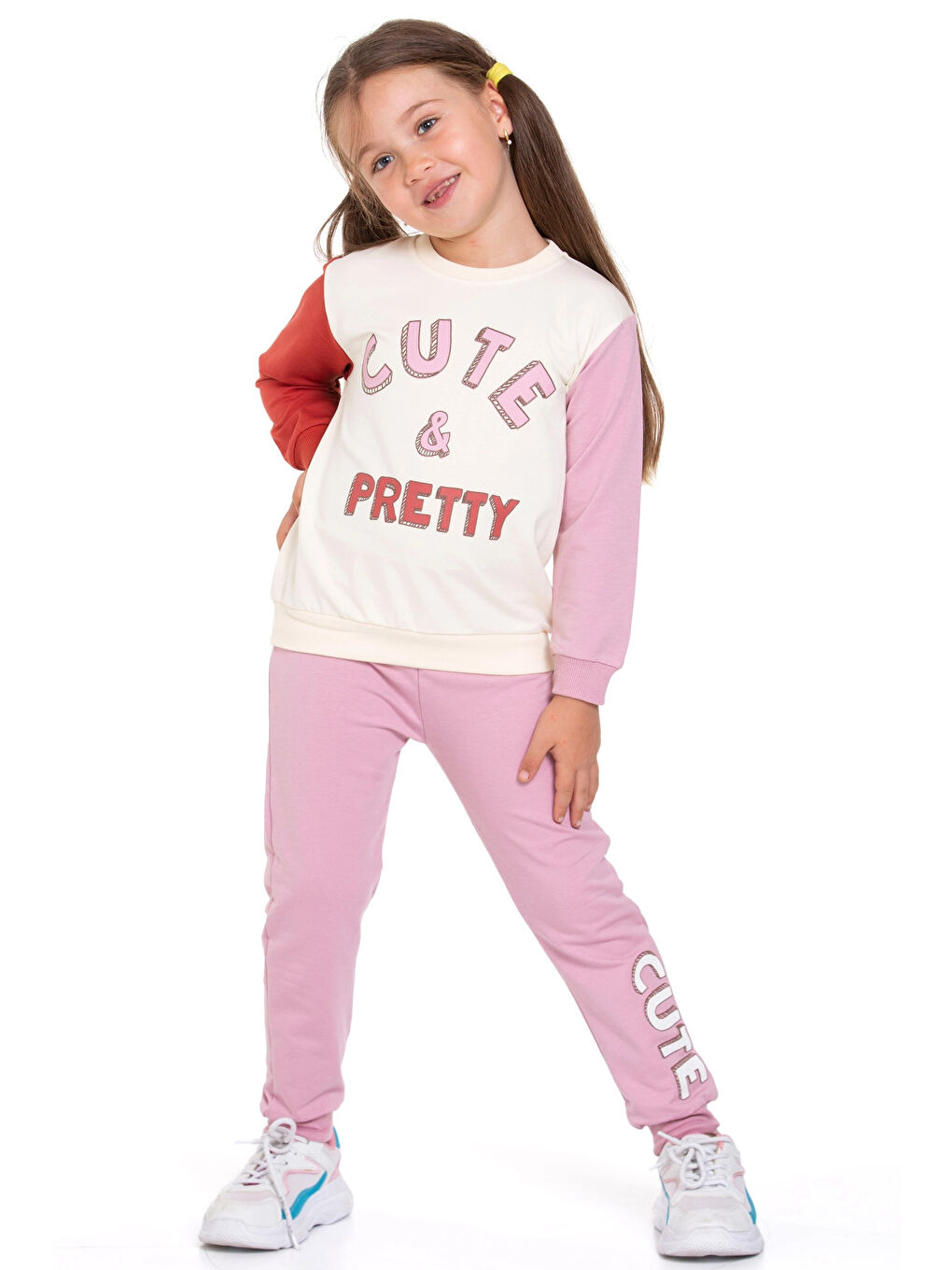 Pembe Cute & Pretty Baskılı Takım 74152