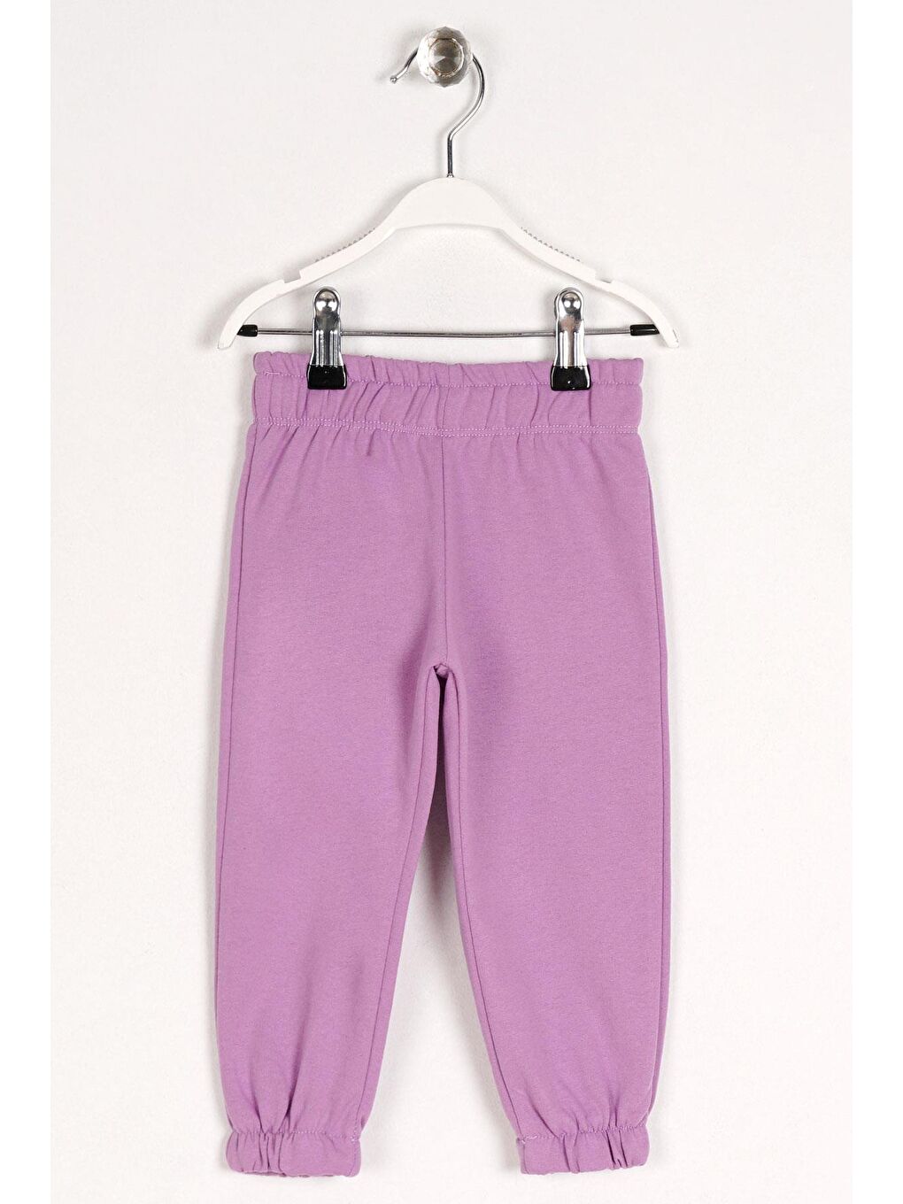 Bel ve Paça Lastikli Lila Renk Esofman Tek Alt