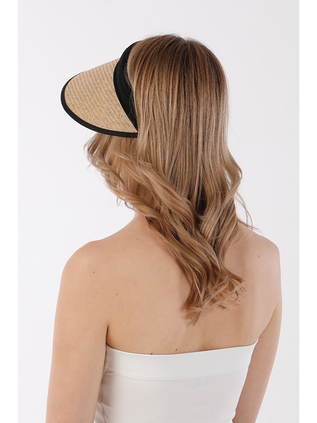 Kahverengi Siperli Hasır Şapka-3