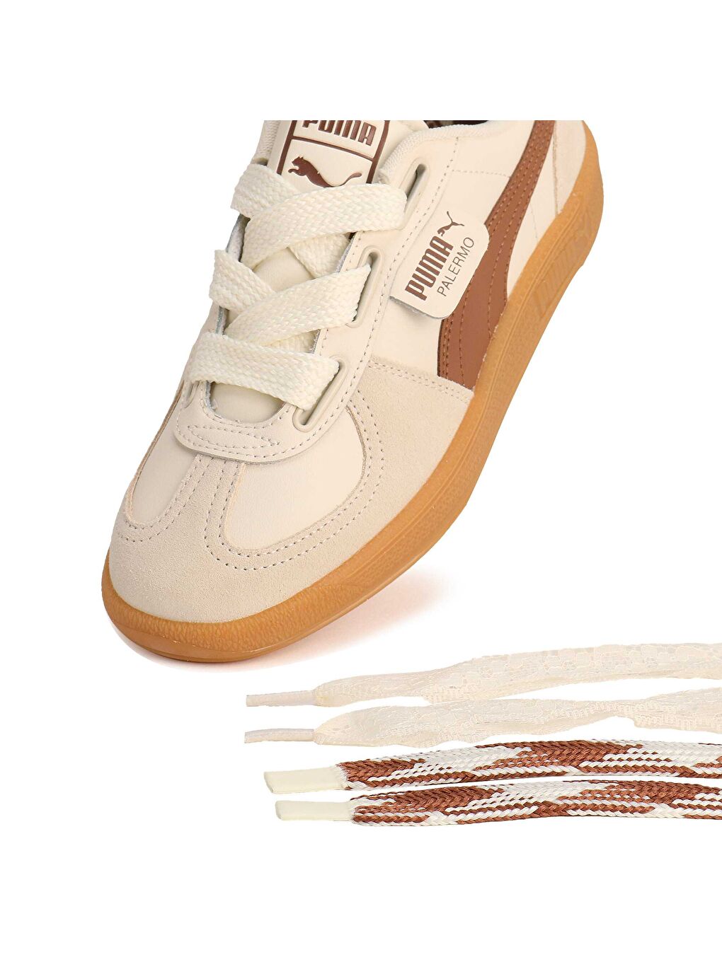 Bej Palermo Wide Lace SD Kadın Ayakkabı-4