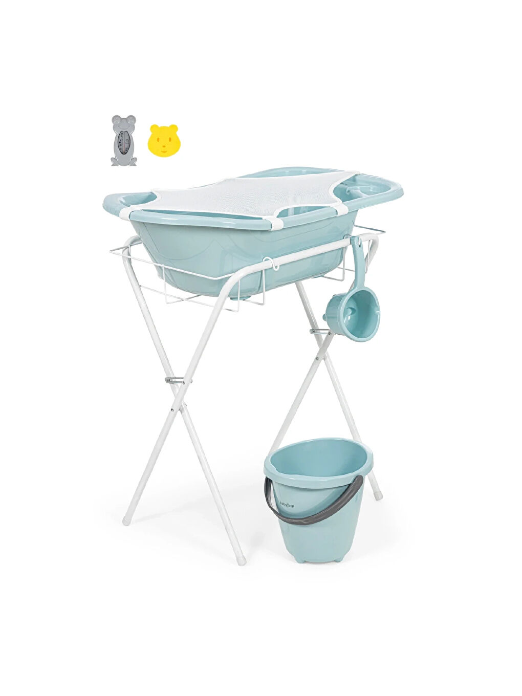 Ayaklı Bebek Banyo Küvet Seti 7 Parça