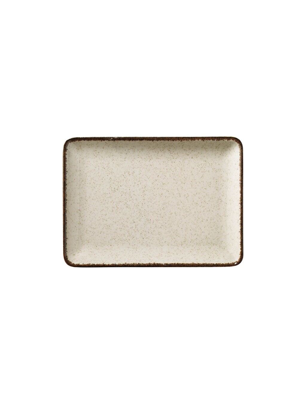 Beyaz Moderna Dikdörtgen Sunum Tabağı Tarçın 23x17cm 2 Li-1