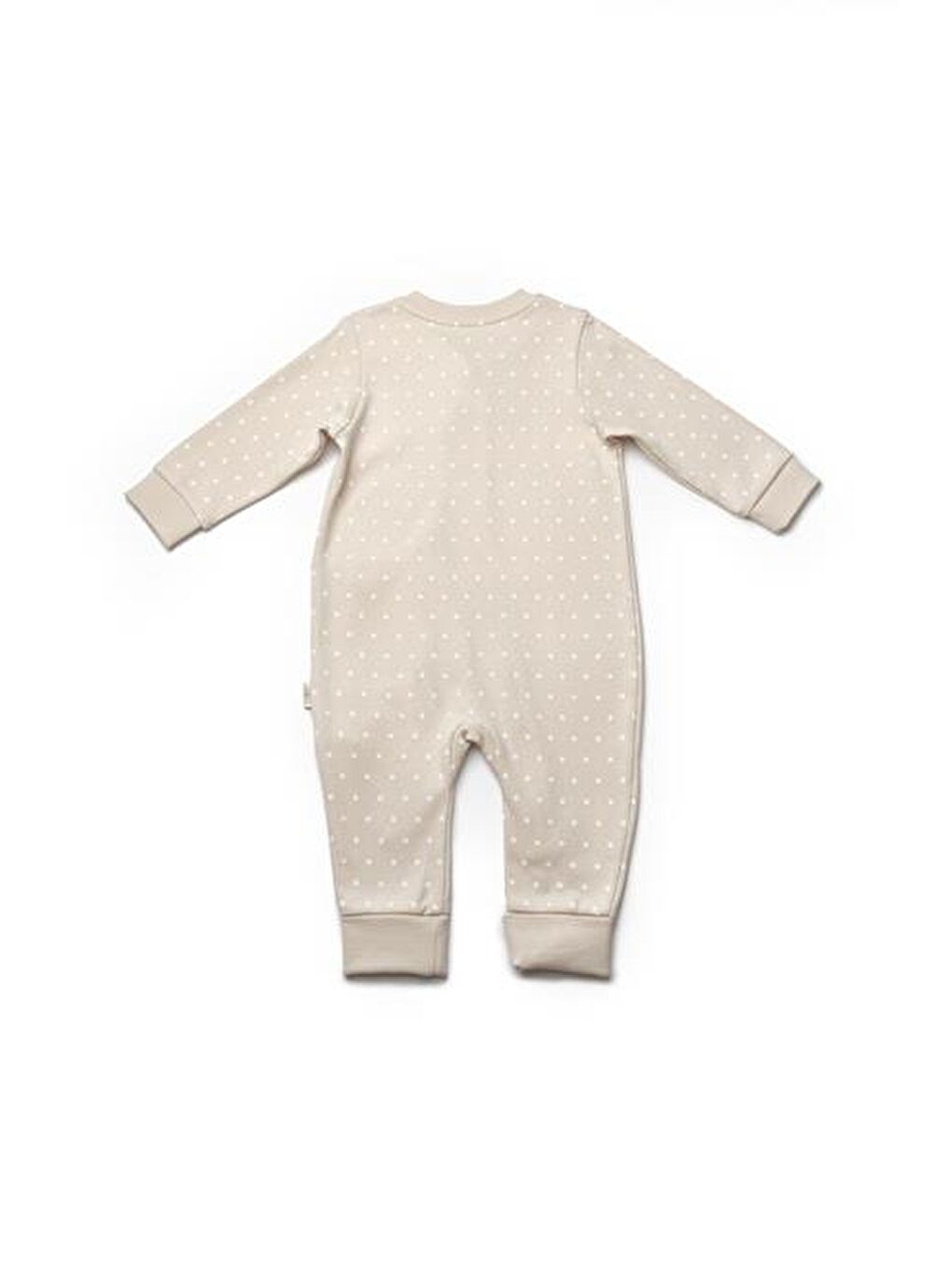 Ekru Bebek Fermuarlı Tulum, %100 Organik Pamuk, Bebek ve Yenidoğan Serisi - CSY8109-2