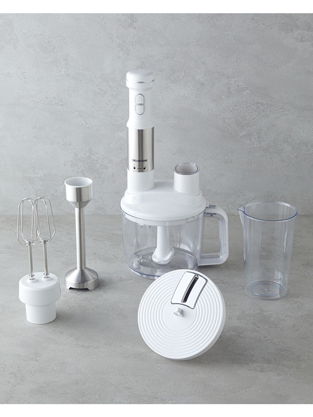 RMB 3001 4 Bıçaklı Multi Blender Seti 1500W Beyaz-Krom-1