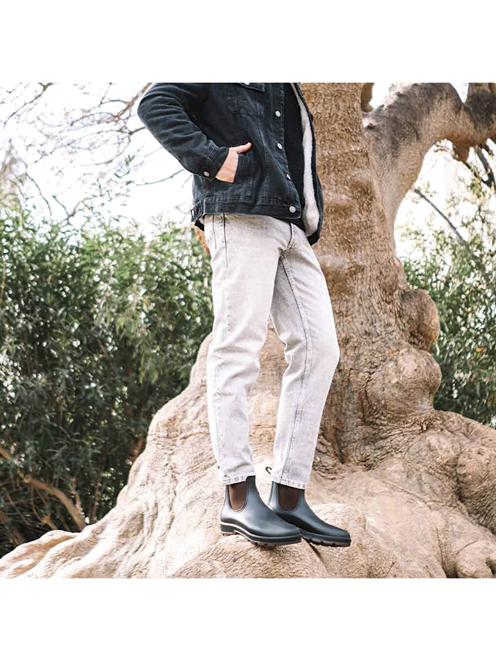 Kahverengi Erkek Bot (Yağmur ) Berlin Waterproof Ankle boot in Brown (Msrro)-4