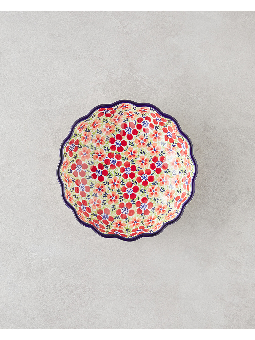 Beyaz Botanic Stoneware Kase 21,5 Cm Renkli-1
