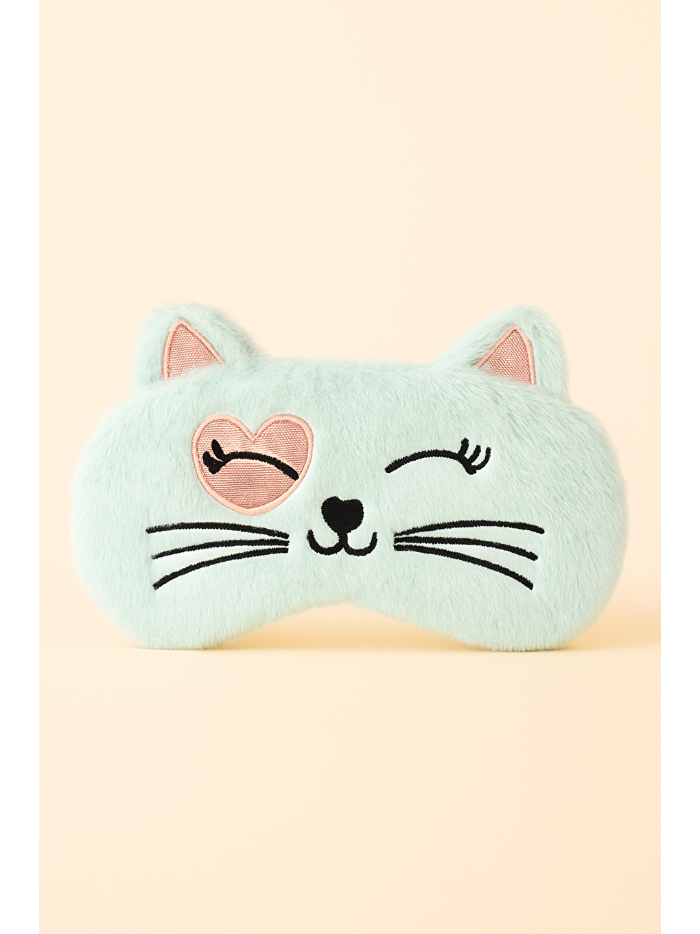 Simli Kulaklı Göz Uyku Bandı Mavi