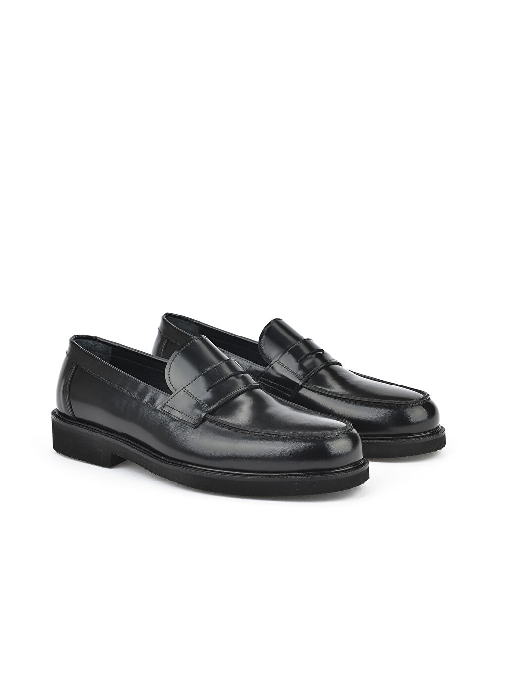 Erkek Hakiki Deri Ayakkabı 151145Z144 Siyah-1