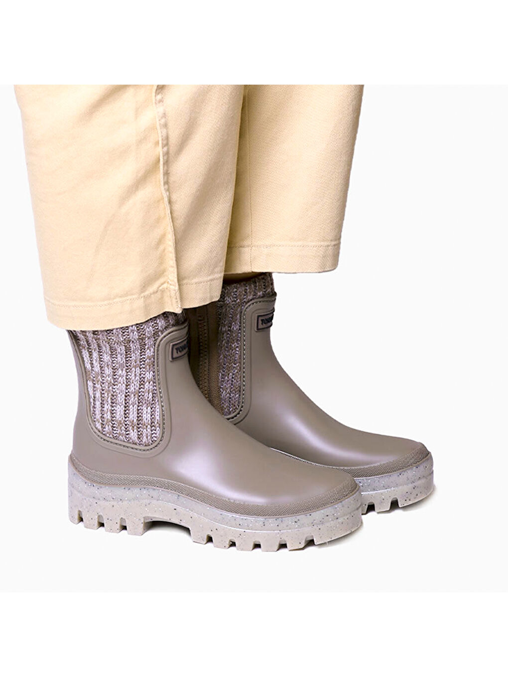 Kahverengi Kadın Bot (Yağmur ) Camos Rain Ankle boot in Taupe-3