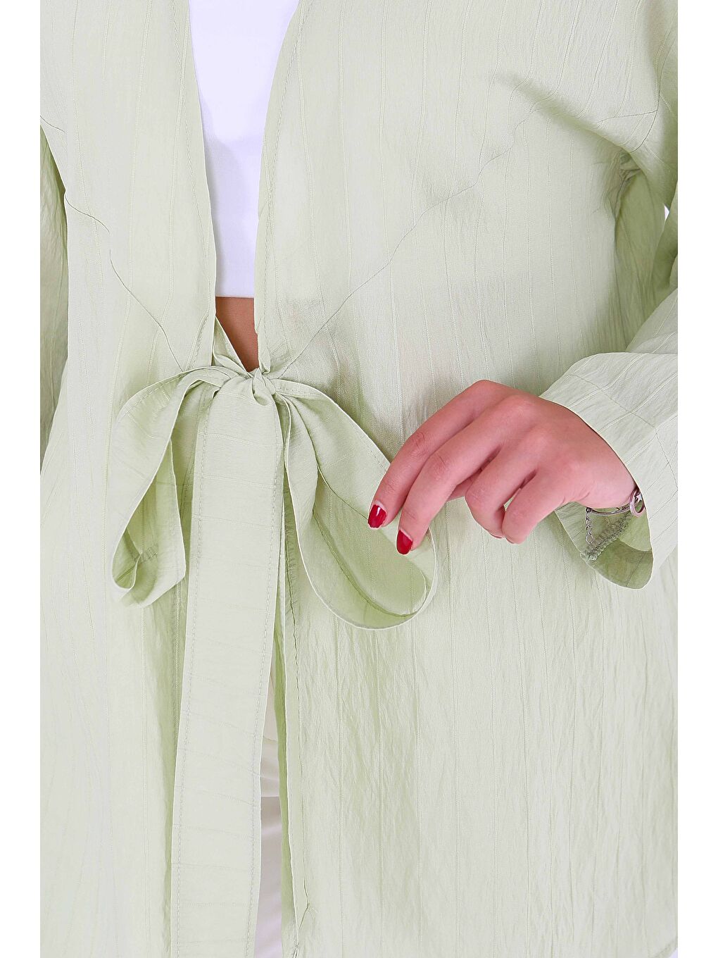 Bağlamalı Ceket Haki - 27486-2