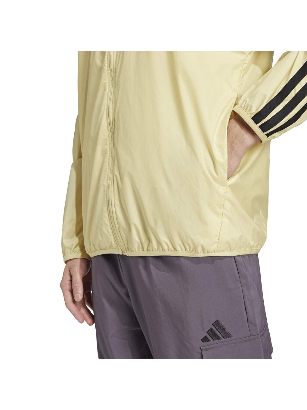 3 Stripes Wb Erkek Bej Kapüşonlu Ceket-3