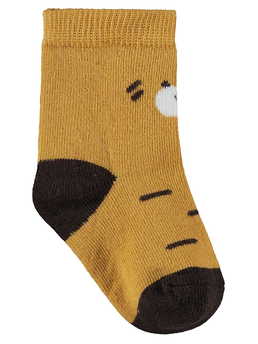 Beyaz Baby Face Animal 3'lü 6- Bebek Erkek Çorap Set - Standart-2