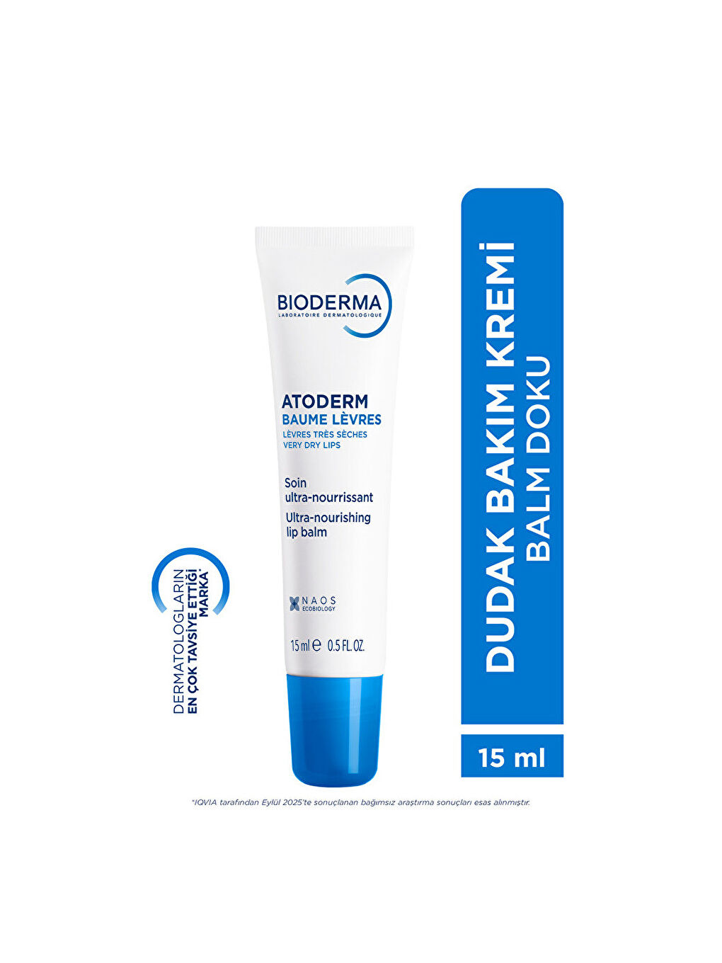 Atoderm Lip Balm - Dudak Nemlendirici Balm 15 ml-1