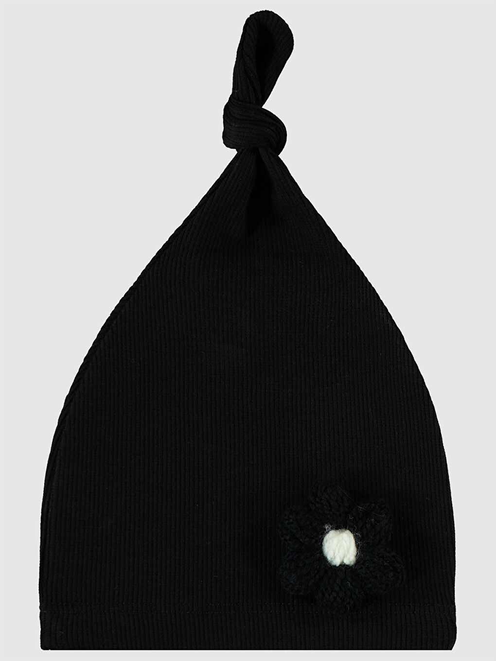 Baby Bebek Papatyalı Şapka Siyah