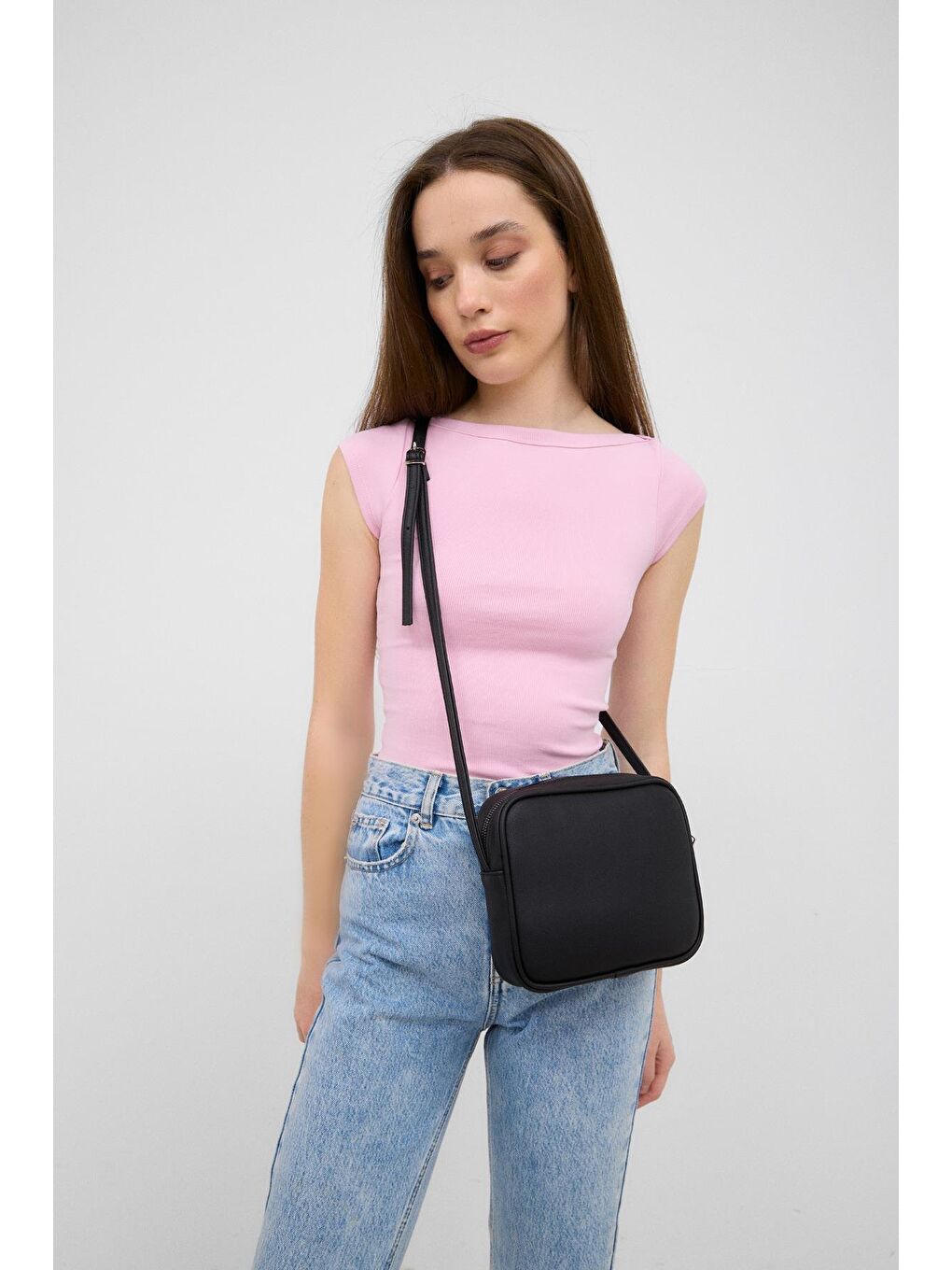 Lina Çapraz Çanta Siyah-6