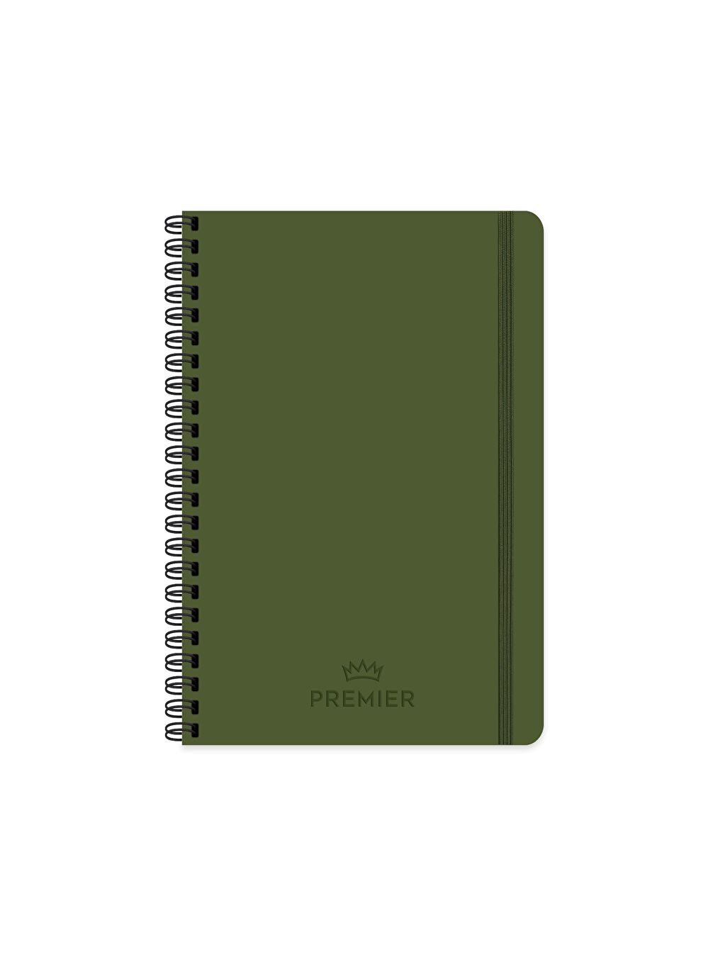 Keskin Color Haki 17x24 Kareli Spiralli Premier Defter - Haki