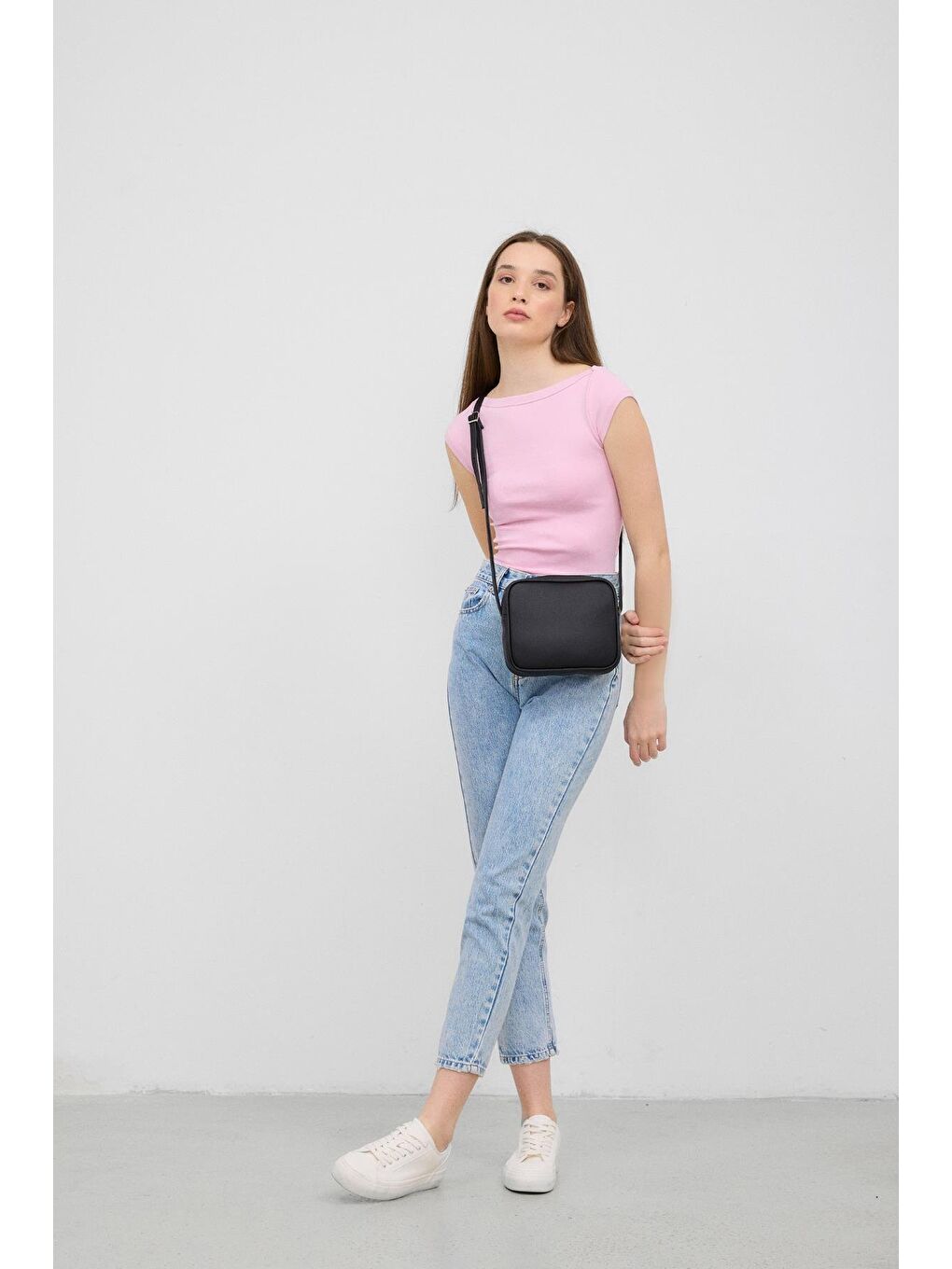 Lina Çapraz Çanta Siyah-5