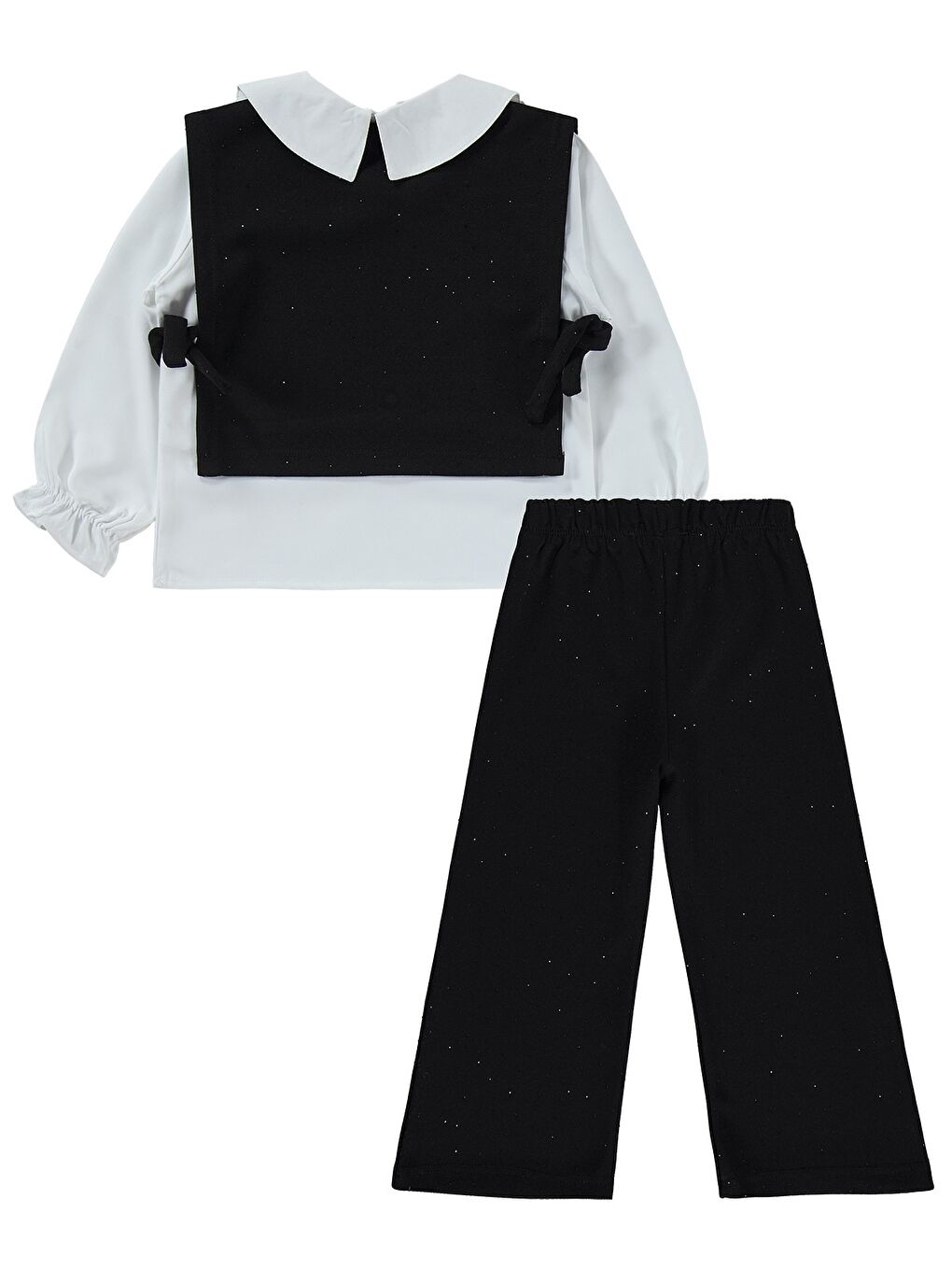 Girls Yakalı 2-5 Yaş Takım - Siyah-1