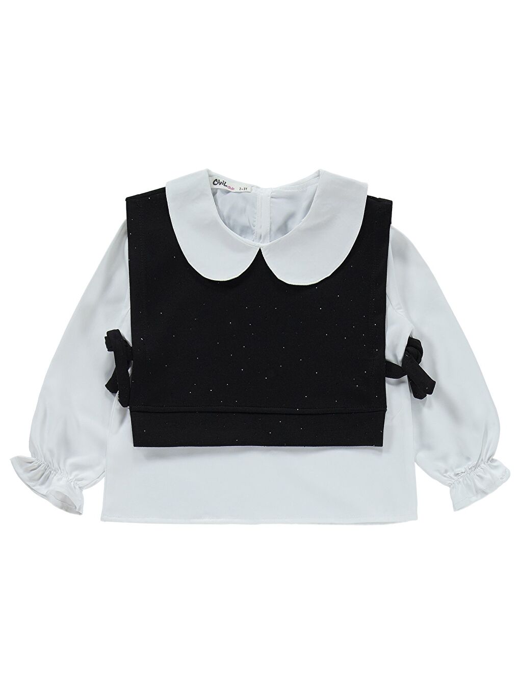 Girls Yakalı 2-5 Yaş Takım - Siyah-2