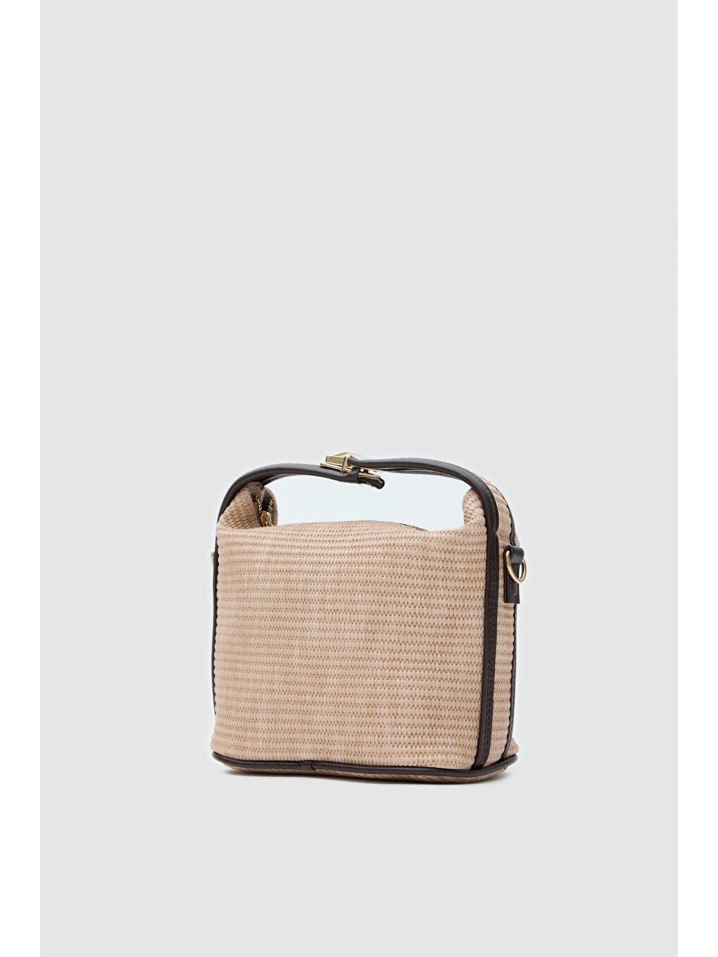 Hobo Hasır Çapraz Çanta Bej-1