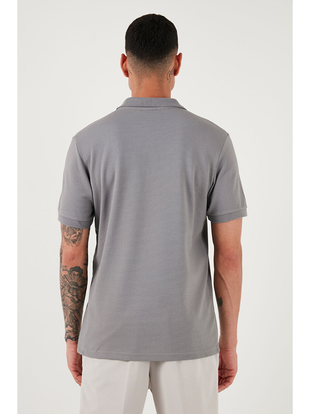 Pembe Pamuklu Regular Fit Yarım Fermuarlı 3'lü Paket Polo Yaka %100 Pamuk Tişört 5902915S3-5