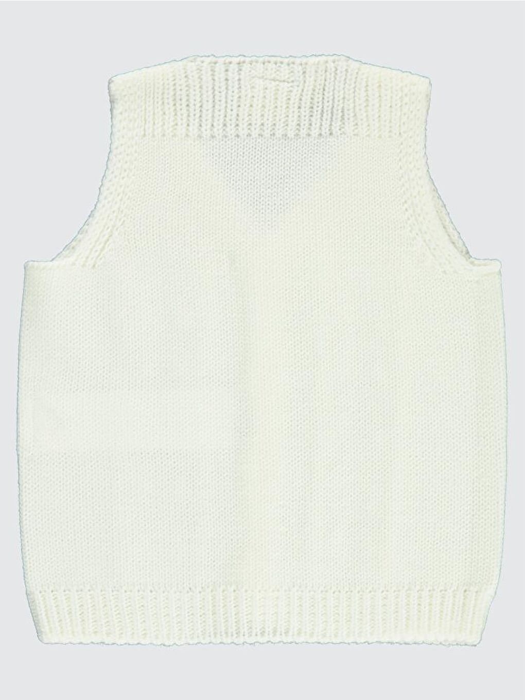 Baby Saç Örgülü 3-18 Ay Yelek - Ekru 6-9 Ay-1