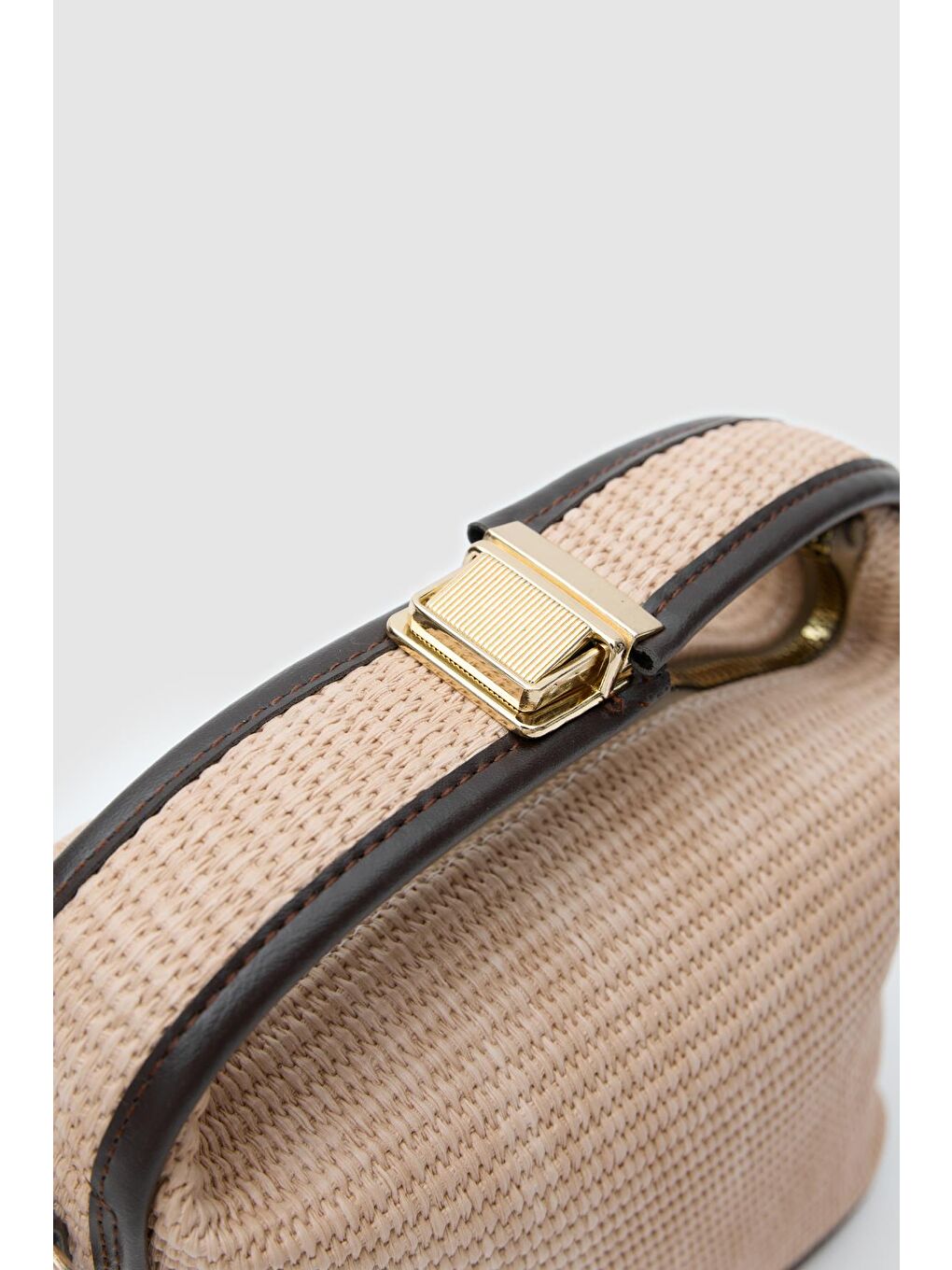 Hobo Hasır Çapraz Çanta Bej-3