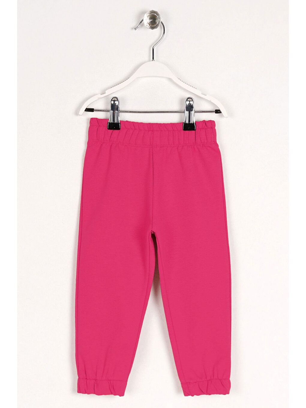 Bel ve Paça Lastikli Fuşya Renk Esofman Tek Alt