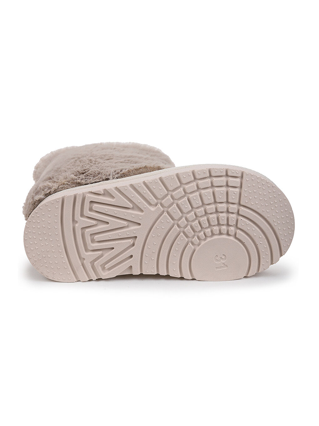 Bej Nera Kürklü Kız Çocuk Süet Bot Ayakkabı-4