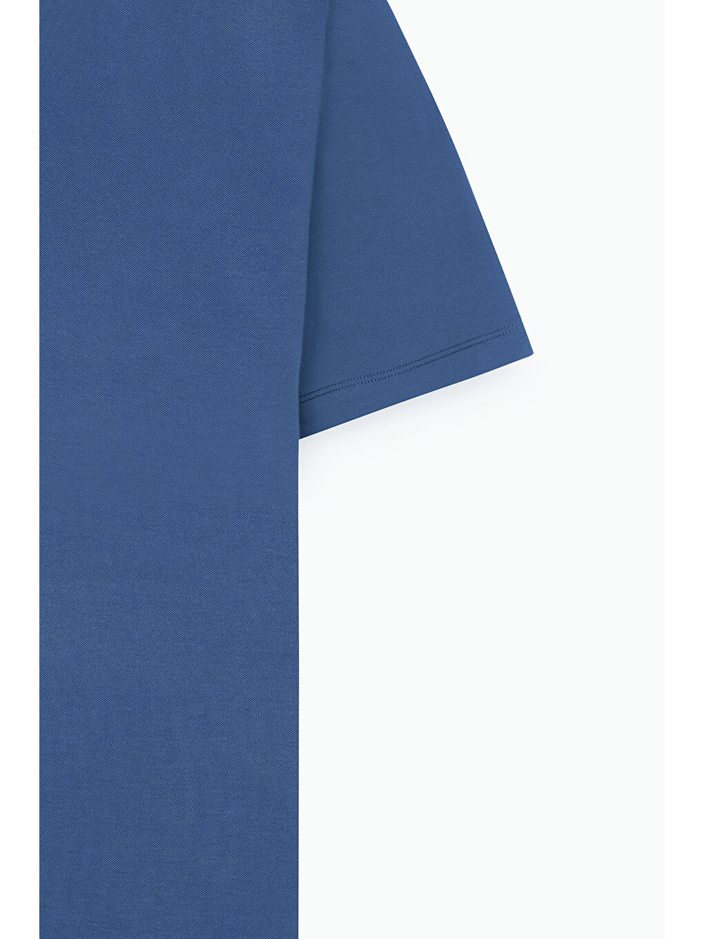 Erkek İndigo Slim Fit Dar Kesim Polo Yaka Tişört-8