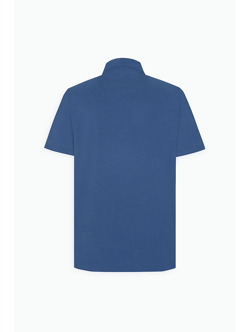 Erkek İndigo Slim Fit Dar Kesim Polo Yaka Tişört-9