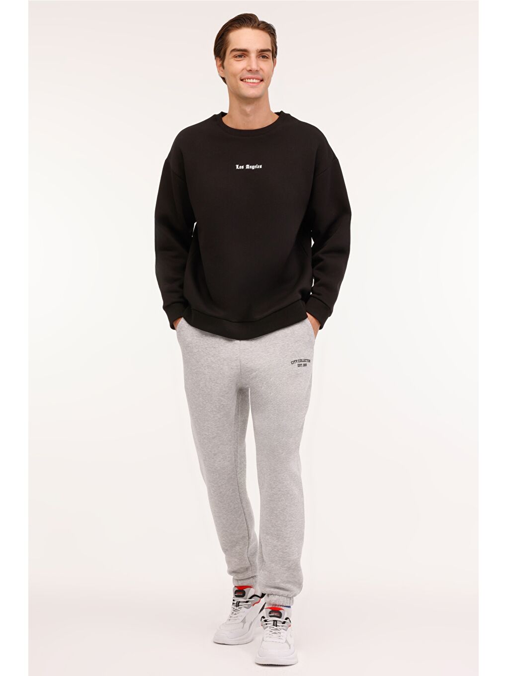 ML FRANK 16CTY114 4PR Siyah Erkek Sweatshirt-2