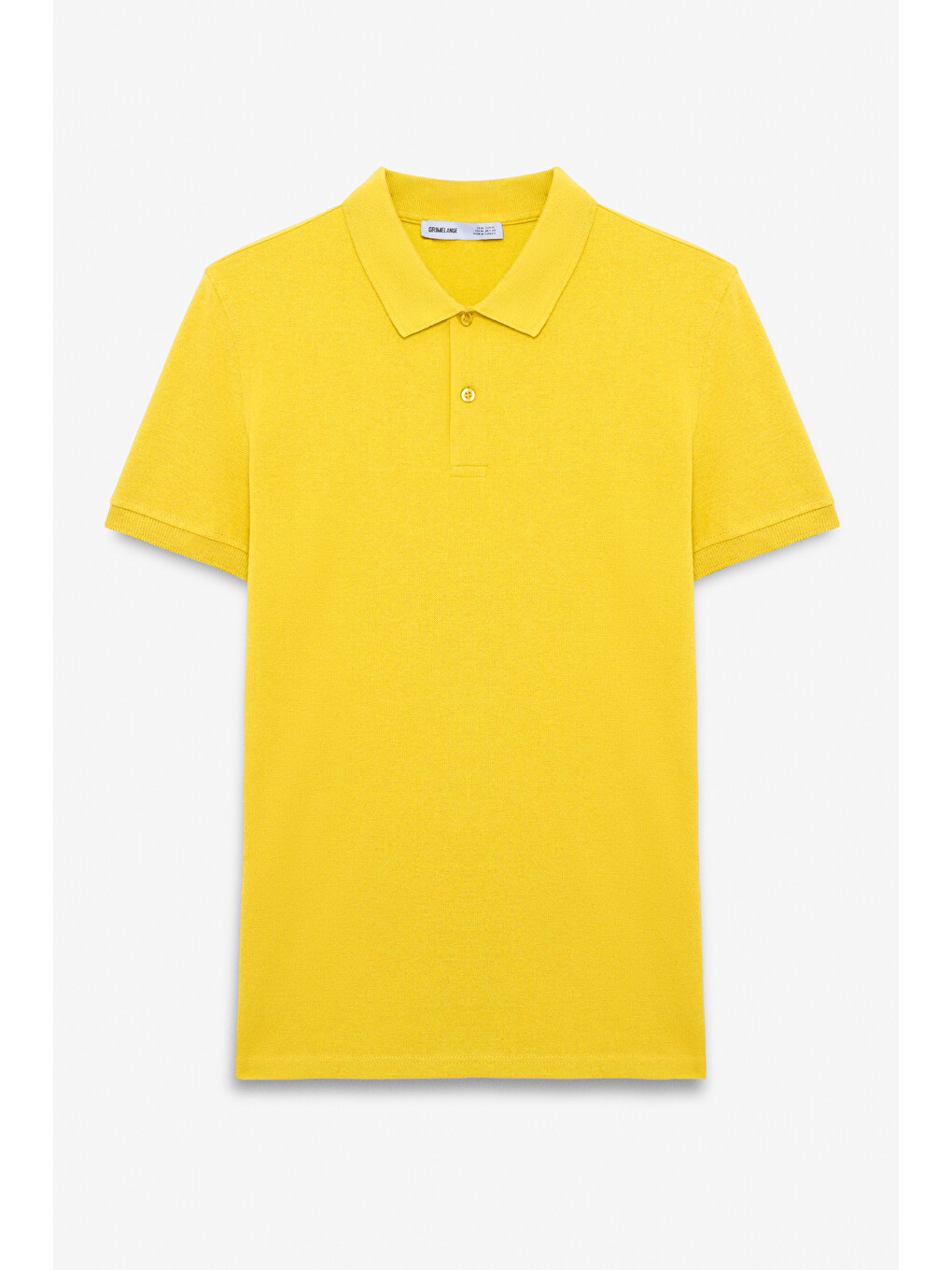 Sarı SKYLOOM Erkek %100 Pamuk Kısa Kollu Regular Fit SARI Polo Yaka T-shirt