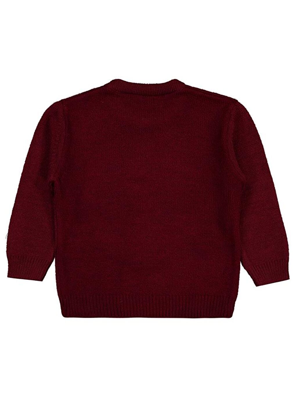 Boys Ayıcık Nakışlı 2-5 Yaş Kazak - Bordo 4-5 Yaş-1