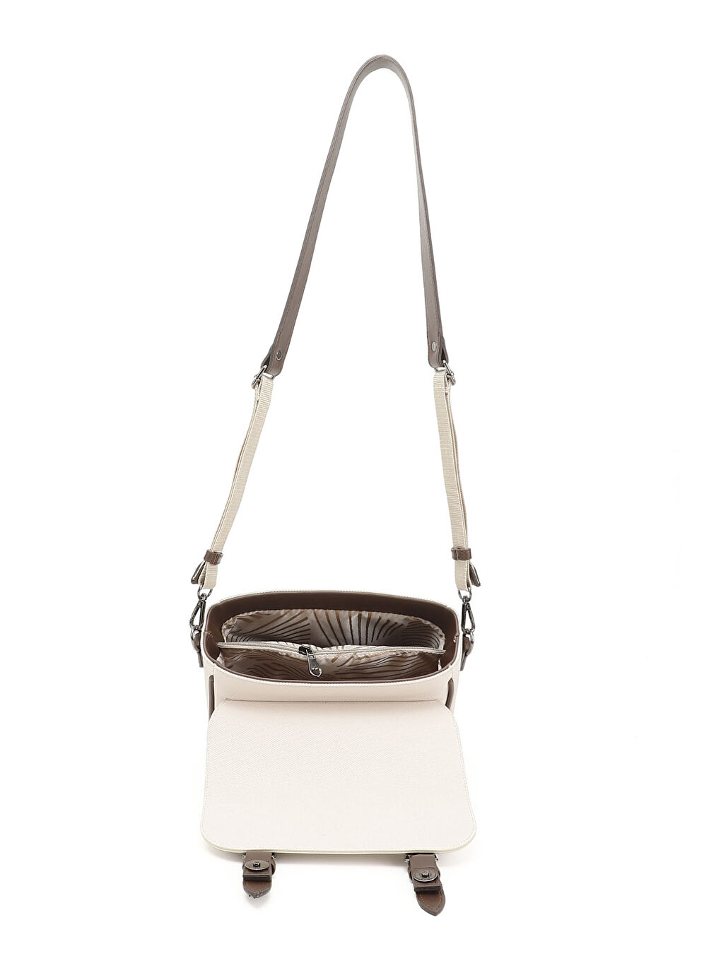 Bej Kadın BEJ-CAMEL Uzun Askılı Omuz Çantası-3