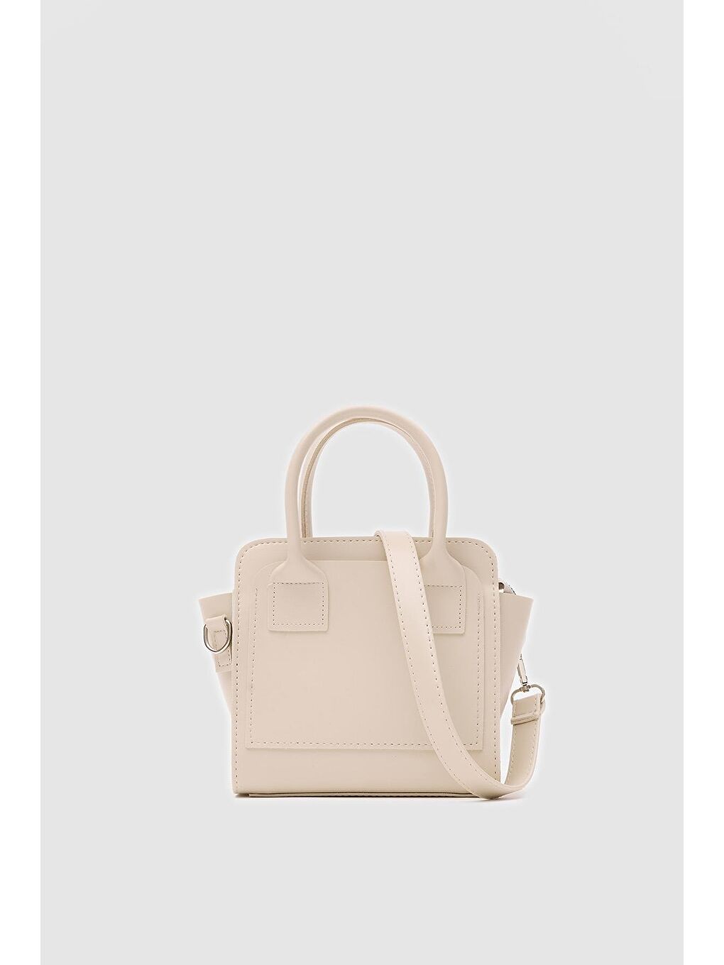 Ekru Simon El Ve Çapraz Çanta Krem-1