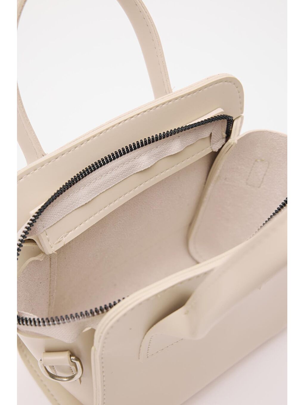 Ekru Simon El Ve Çapraz Çanta Krem-4