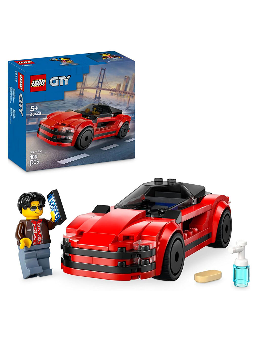 City Kırmızı Spor Araba Süper Araba 60448