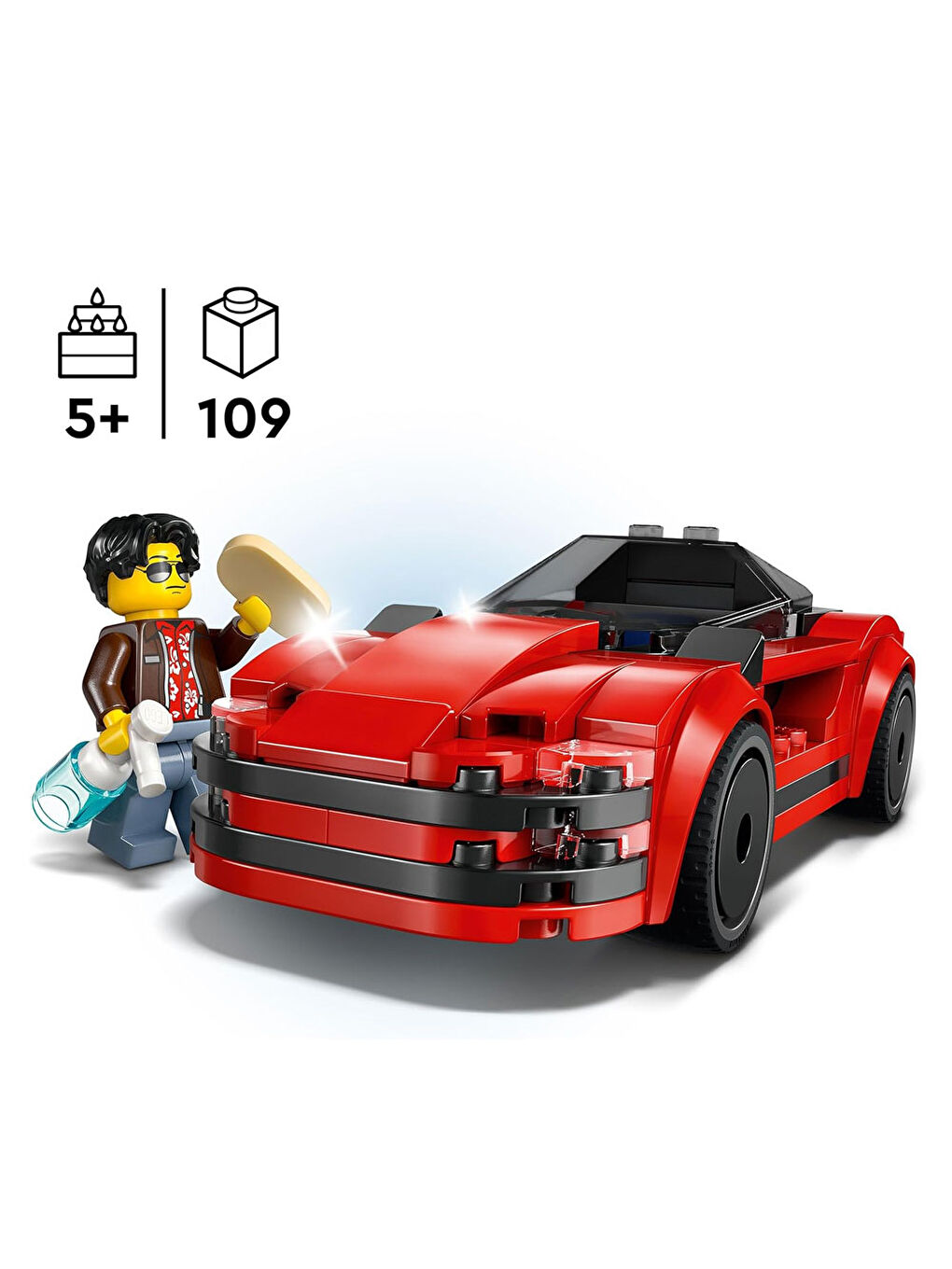 City Kırmızı Spor Araba Süper Araba 60448-1