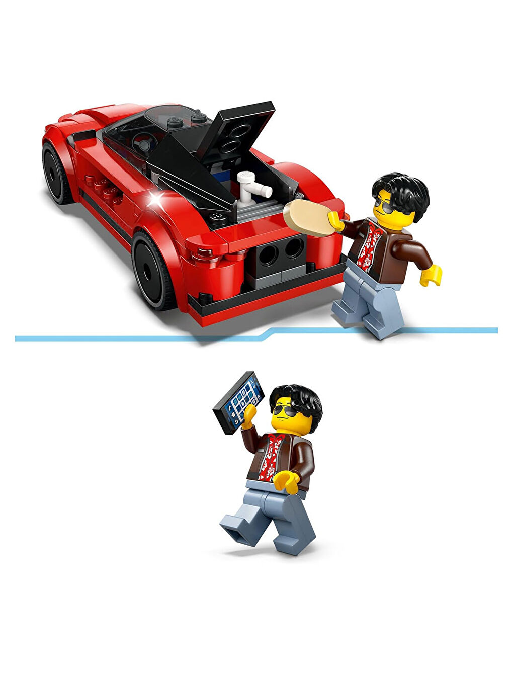 City Kırmızı Spor Araba Süper Araba 60448-2