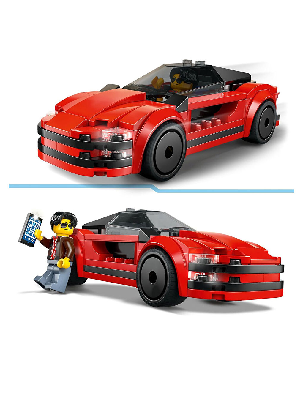 City Kırmızı Spor Araba Süper Araba 60448-3