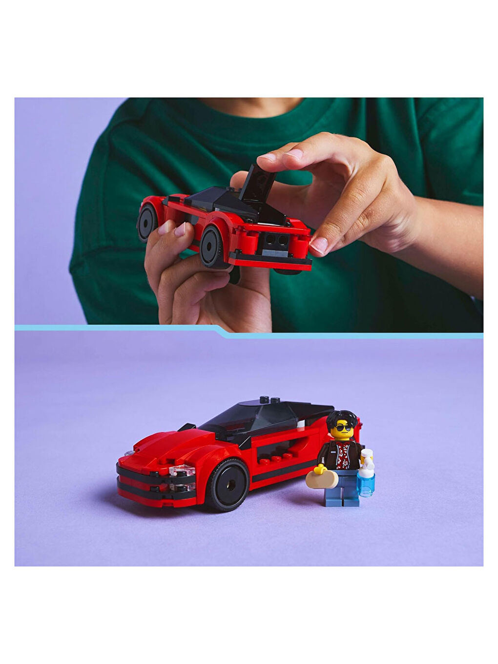 City Kırmızı Spor Araba Süper Araba 60448-4