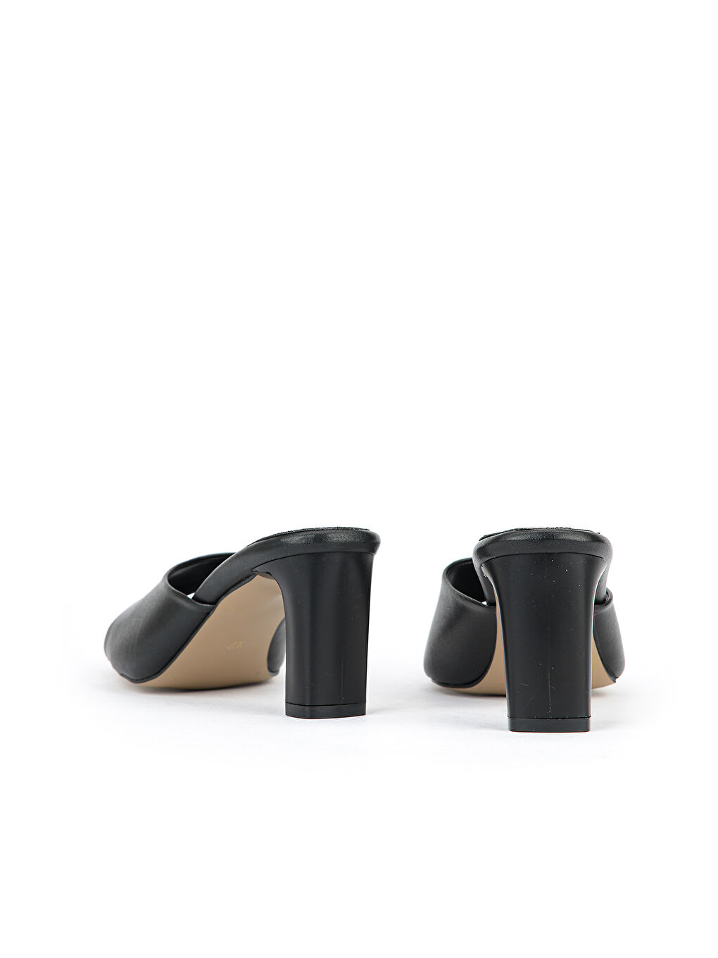 Kadın Topuklu Terlik 161996Z326 Siyah-2